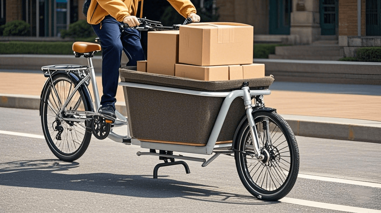 Diseño de bicicletas eléctricas de carga para repartos reales, no solo para fotos