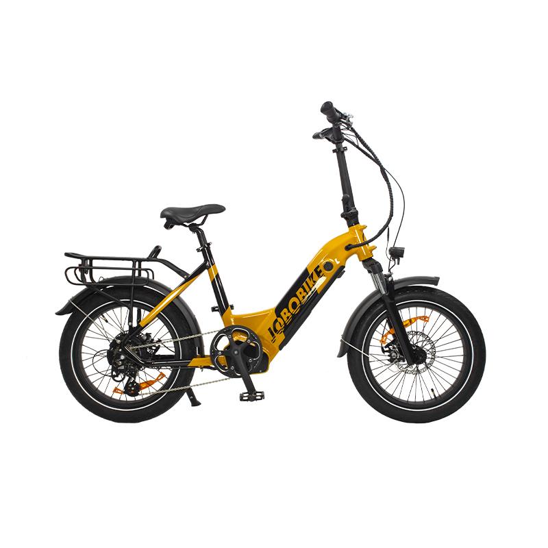 Paso a través de bicicleta eléctrica plegable