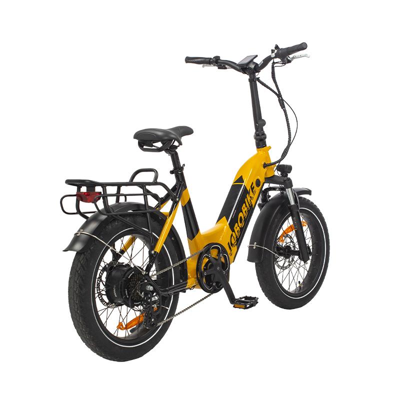 Paso a través de bicicleta eléctrica plegable
