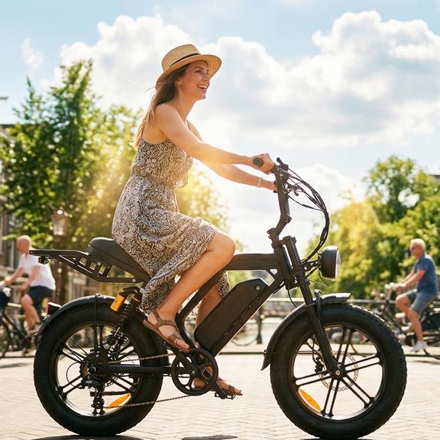 20-Inch Steel Dual Suspension E-Bike
