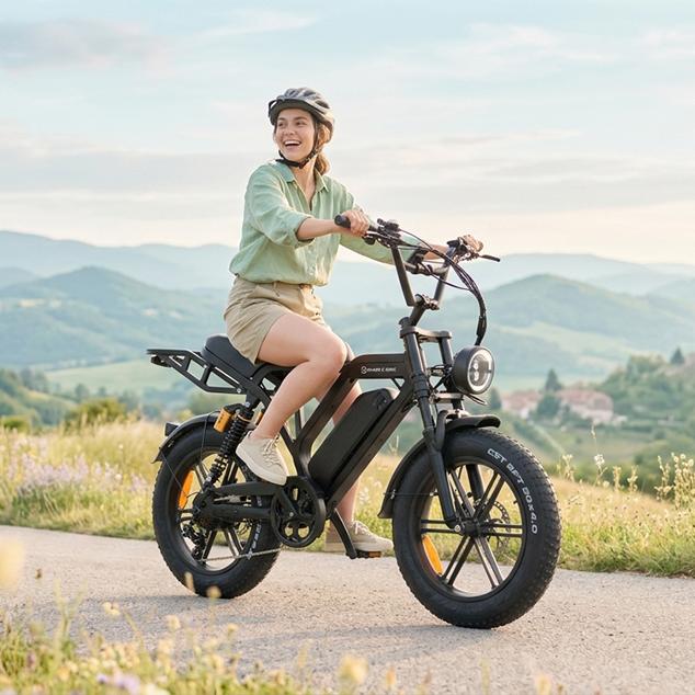 20-Inch Steel Dual Suspension E-Bike