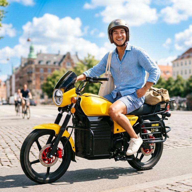72V High-Performance Electric Motorcycle