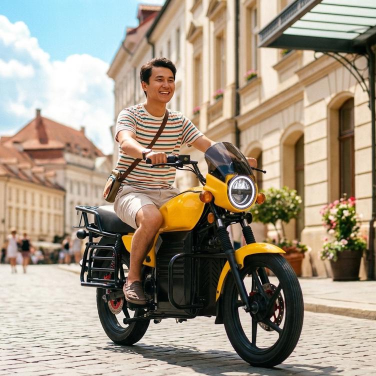 72V High-Performance Electric Motorcycle