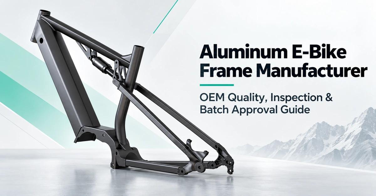 Aluminum E-Bike Frame Manufacturer: An OEM First-Article Inspection and Batch-Release Playbook