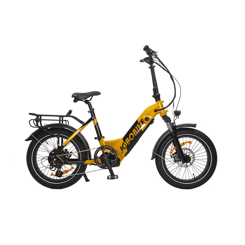 Paso a través de bicicleta eléctrica plegable